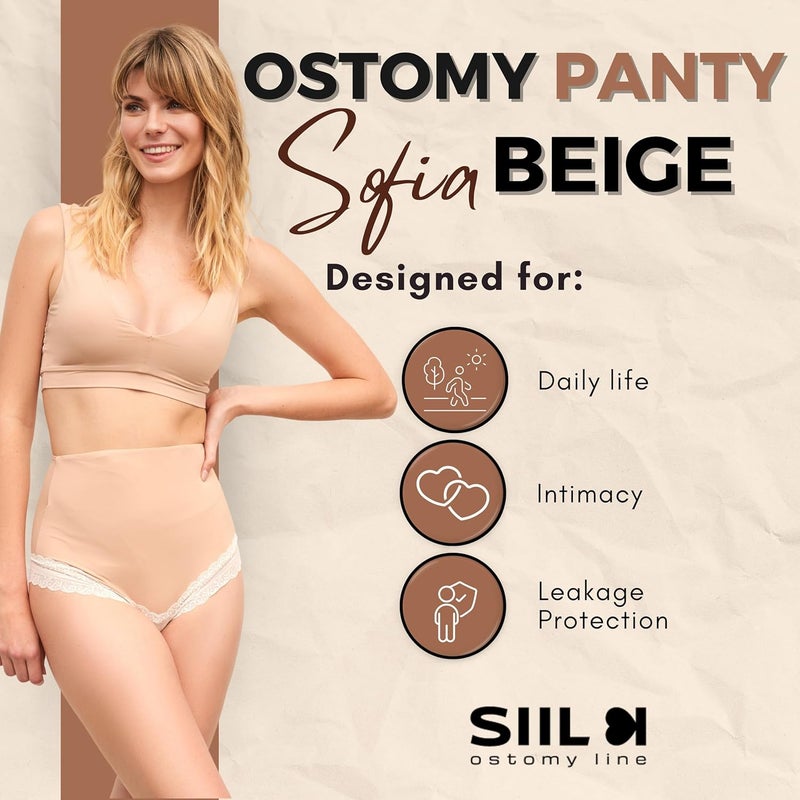 SIIL Ostomy Bag Covers Incontinence Protective Briefs & Underwear for Women, Ostomy Underwear for Women | Made In EU - Image 3